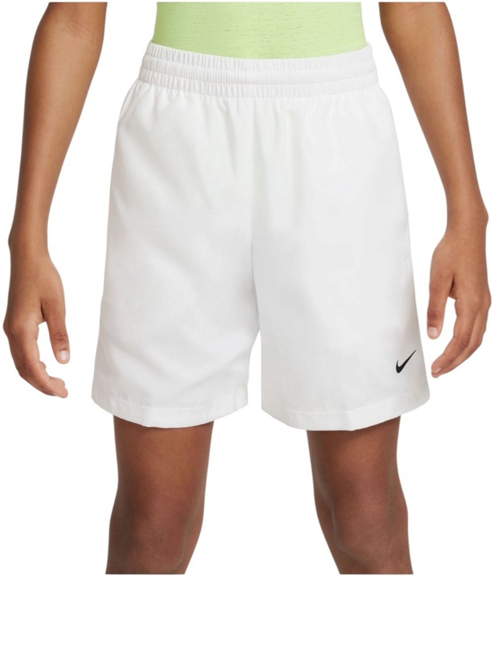Nike Dri-FIT Training Shorts Boys Small White Athletic Lightweight Activewear